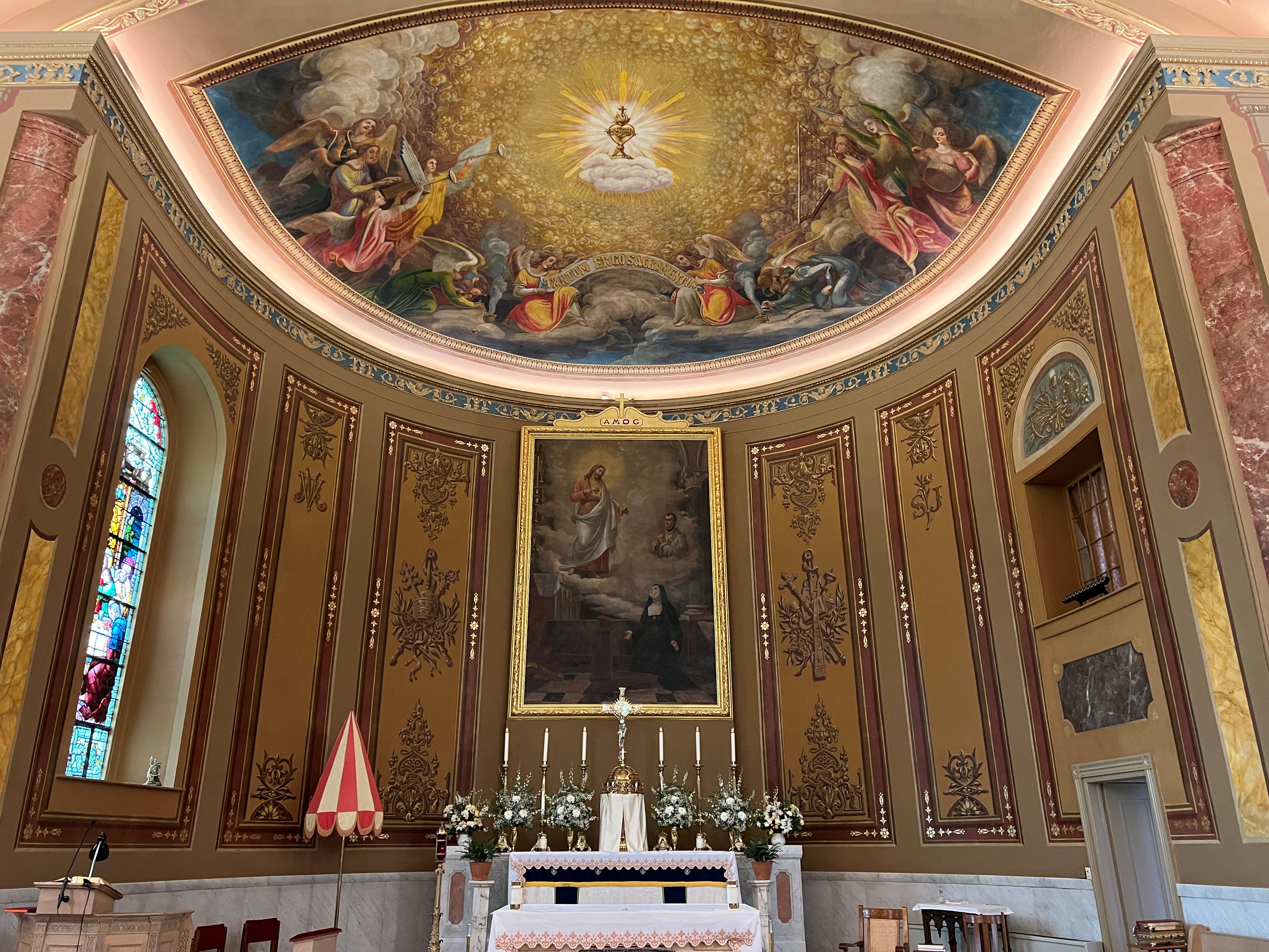 The Basilica of the Sacred Heart of Jesus in Pennsylvania after restoration