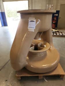 Pump repaired with Belzona 1111 